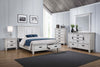 Franco 5-drawer Dresser with Mirror Distressed White — product view 4