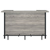Bellemore Freestanding Home Bar Wine Cabinet Grey Driftwood — product view 4