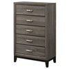 Watson 5-drawer Bedroom Chest Grey Oak — product view 4