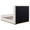 Nala Queen Bouclé Upholstered Platform Bed Cream — product view 4