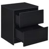 Westpark 2-drawer Nightstand LED Lights and USB Black — product view 4