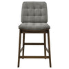 Redbridge Upholstered Counter Chair Grey and Walnut (Set of 2) — product view 4