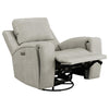 Brickston Triple Power Swivel Glider Recliner Grey — product view 4