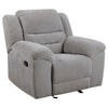 Gilson Chenille Upholstered Glider Recliner Chair Grey — product view 4