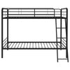 Carson Metal Twin Over Twin Bunk Bed Glossy Black — product view 4