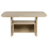 Kailani Cane Counter Height Storage Dining Table Beige Oak — product view 4