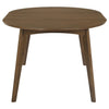Jedda Oval 60-inch Extension Leaf Dining Table Dark Walnut — product view 4
