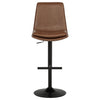 Eldridge Faux Leather Upholstered Adjustable Bar Stool Coffee — product view 4