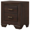 Kauffman 2-drawer Nightstand Dark Cocoa — product view 4