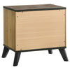 Kaywood 2-drawer Nightstand Bedside Table Natural Pine — product view 4