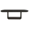 Leandro 9-piece Rectangular Dining Table Set Burnished Black — product view 4
