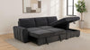 Pastrana Upholstered Sleeper Sectional Sofa RAF Chaise Grey — product view 4
