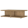 Cortona Square Engineered Wood Cocktail Coffee Table Mango — product view 4