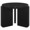 Cordova 2-piece Solid Wood Coffee and End Table Set Black — product view 4