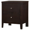 Carlton 2-drawer Nightstand Cappuccino — product view 4
