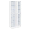 Cabra 4-door LED Curio Display Cabinet White High Gloss — product view 4