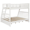 Ashton 2-drawer Wood Twin Over Full Bunk Bed White — product view 4