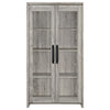 Alejo 2-door Engineered Wood Tall Cabinet Grey Driftwood — product view 4