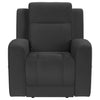 Brentwood Upholstered Recliner Chair Dark Charcoal — product view 4