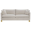 Corliss 2-piece Upholstered Arched Arm Sofa Set Beige — product view 4