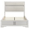 Miranda 54-inch Upholstered Queen Panel Bed White — product view 4