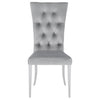 Kerwin Velvet Upholstered Dining Side Chair Grey (Set of 2) — product view 4