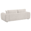 Burnett 3-piece Chenille Upholstered Sofa Set Ivory — product view 4