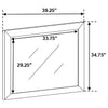 Briana Dresser Mirror Black — product view 4