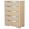 Ladera 5-drawer Bedroom Chest of Drawers Light Elm — product view 4
