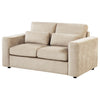 Amador Chenille Upholstered Track Arm Loveseat Camel — product view 4