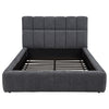 Nollet 48-inch Upholstered Queen Panel Platform Bed Grey — product view 4