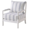 Blanchett Upholstered Bobbin Accent Chair White — product view 4