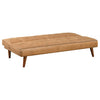 Jenson Upholstered Tufted Convertible Sofa Bed Saddle Brown — product view 4