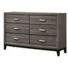 Watson 6-drawer Dresser Grey Oak — product view 4