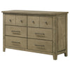 Hazlewood 6-drawer Bedroom Dresser Cabinet Vineyard Oak — product view 4