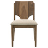 Crestmore Dining Chair Upholstered Seat Walnut (Set of 2) — product view 4
