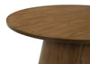 Franklin Round Wood Pedestal Side End Table Dark Brown — product view 4