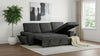 Demko Sleeper Sectional Sofa with Speaker and Storage Chaise Granite — product view 4