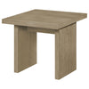 Decker Square Occasional Side End Table Natural Oak — product view 4