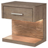 Kenora 1-drawer Nightstand Bedside Table Barley Brown — product view 4
