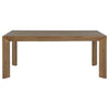 Bruner 7-piece 72-inch Rectangular Dining Set Natural Brown — product view 4