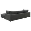 Serene 4-piece Upholstered Modular Sectional Sofa Charcoal — product view 4