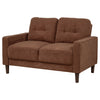 Bowen II Fabric Upholstered Track Arm Loveseat Rust — product view 4