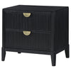 Brookmead 2-drawer Nightstand Black — product view 4