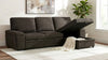 Demko Sleeper Sectional Sofa with Speaker and Storage Chaise Brown — product view 4