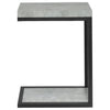 Beck Engineered Wood C-Shape Sofa Side Table Cement — product view 4