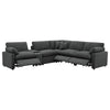 Collins 6-piece Modular Power Reclining Sectional Dark Grey — product view 4