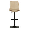 Eldridge Faux Leather Upholstered Adjustable Bar Stool Coffee Tan — product view 4