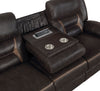 Greer Upholstered Motion Reclining Sofa Brown — product view 4