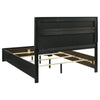 Miranda 54-inch Upholstered Queen Panel Bed Black — product view 4